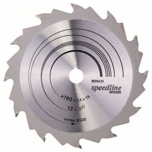 Bosch - Pilov kotou Speedline Wood 160 x 16 x 2,4 mm, 12