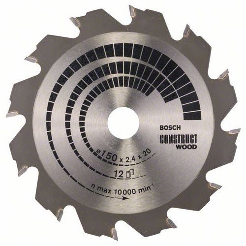 Bosch - Pilov kotou Construct Wood 150 x 20/16 x 2,4 mm; 12