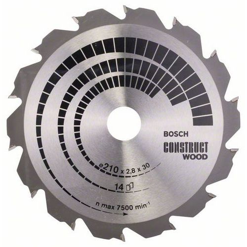 Bosch - Pilov kotou Construct Wood 210 x 30 x 2,8 mm; 14