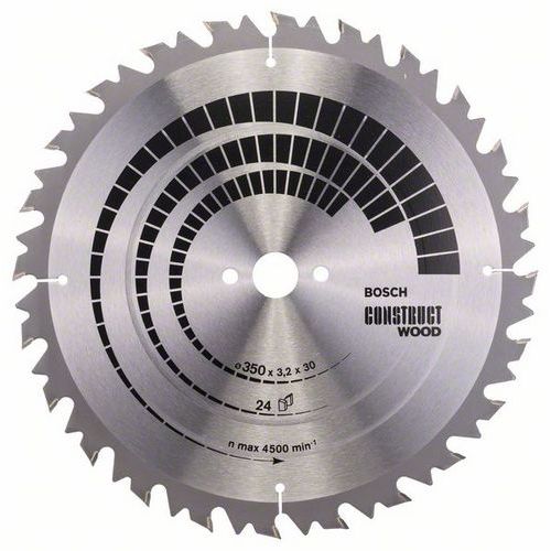 Bosch - Pilov kotou Construct Wood 350 x 30 x 3,2 mm; 24