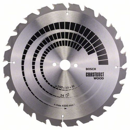 Bosch - Pilov kotou Construct Wood 350 x 30 x 3,5 mm; 24