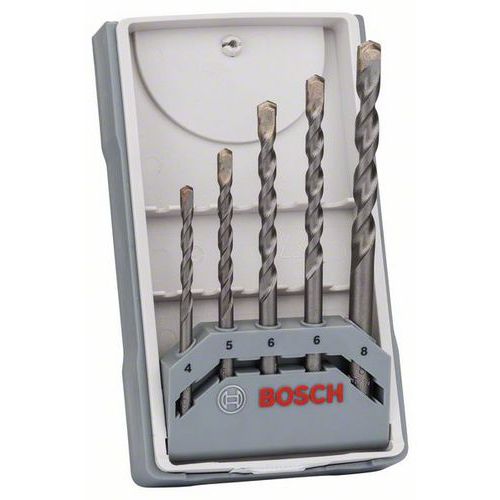 Bosch - 5dln sada vrtk do betonu CYL-3 4; 5; 6; 6; 8 mm, 4 B