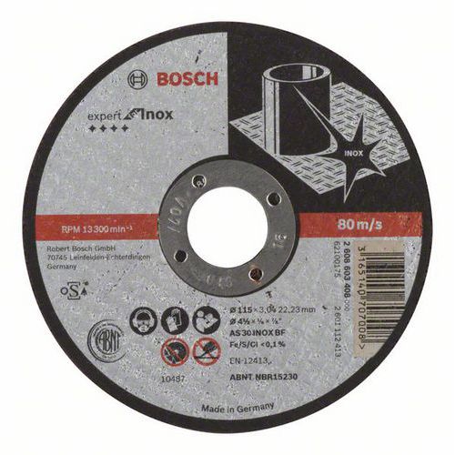 Bosch - ezn kotou rovn Expert for Inox AS 30 S INOX BF, 115