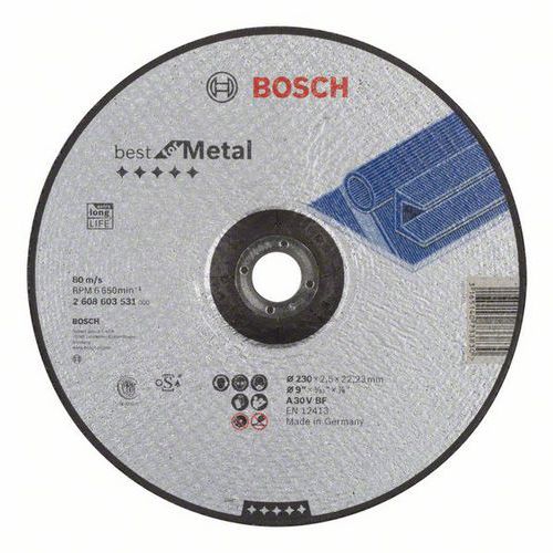 Bosch - ezn kotou profilovan Best for Metal A 30 V BF, 230 m