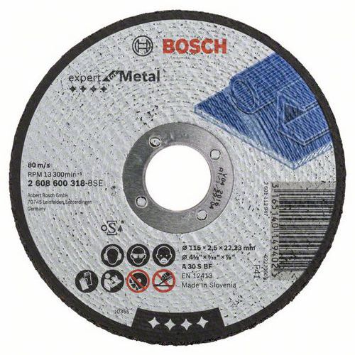 Bosch - ezn kotou rovn Expert for Metal A 30 S BF, 115 mm, 2