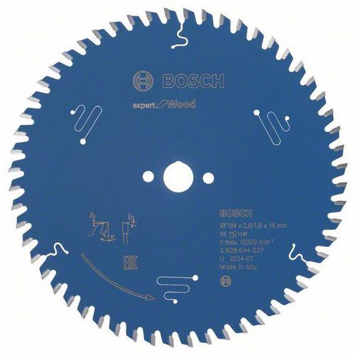 Bosch - Pilov kotou Expert for Wood 184 x 16 x 2,6 mm, 56