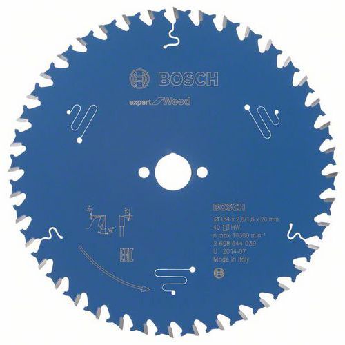 Bosch - Pilov kotou Expert for Wood 184 x 20 x 2,6 mm, 40