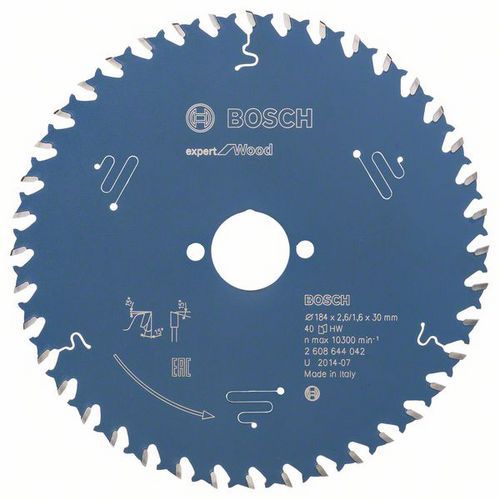 Bosch - Pilový kotouč Expert for Wood 184 x 30 x 2,6 mm, 40