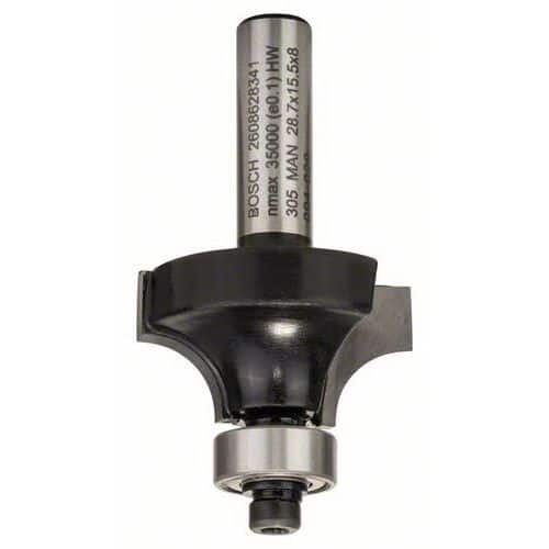 Bosch - Zaoblovac frza 8 mm, R1 8 mm, L 15,2 mm, G 53 mm