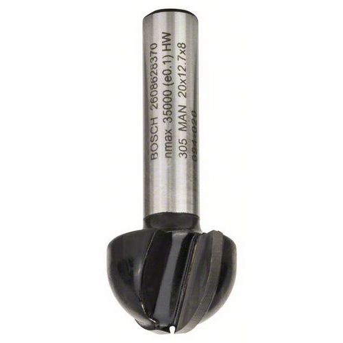 Bosch - lbkovac frza 8 mm, R1 10 mm, D 20 mm, L 12,4 mm, G 4