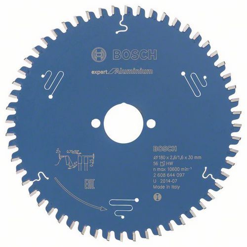 Bosch - Pilov kotou Expert for Aluminium 180 x 30 x 2,6 mm, 56