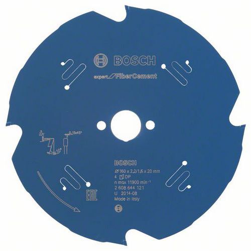 Bosch - Pilov kotou Expert for Fiber Cement 160 x 20 x 2,2 mm,