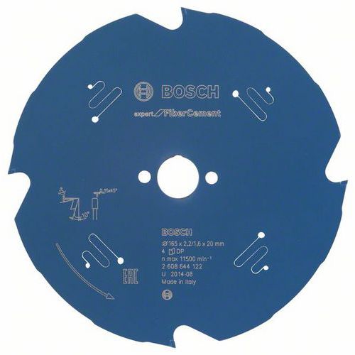 Bosch - Pilov kotou Expert for Fiber Cement 165 x 20 x 2,2 mm,