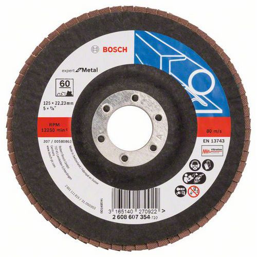 Bosch - Lamelov brusn kotou X551, Expert for Metal 125 mm, G6