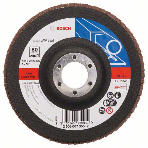 Bosch - Lamelov brusn kotou X551, Expert for Metal 125 mm, G8