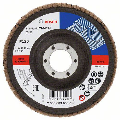 Bosch - Lamelov brusn kotou X431, Standard for Metal 115 mm,