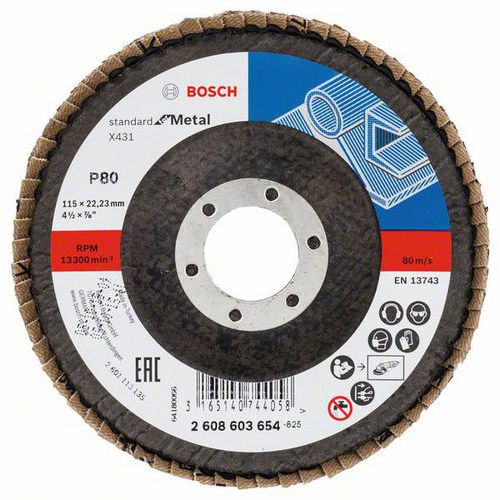 Bosch - Lamelov brusn kotou X431, Standard for Metal 115 mm,