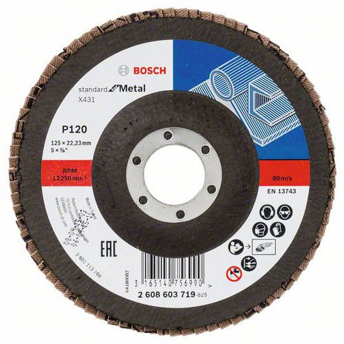 Bosch - Lamelov brusn kotou X431, Standard for Metal 125 mm,