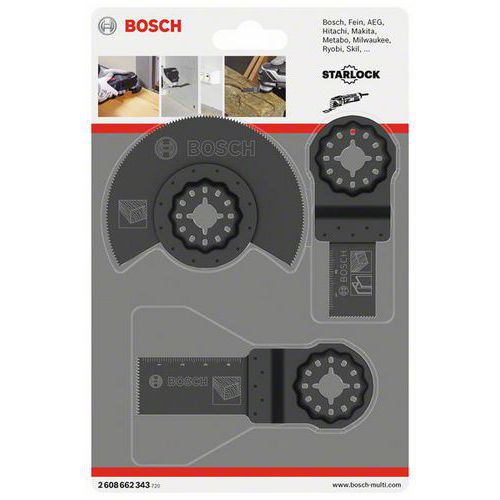 Bosch - 3dln univerzln sada Segmentov pilov kotou HCS Woo