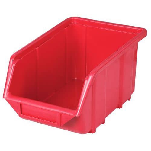 Plastov box Ecobox medium 12,5 x 15,5 x 24 cm, erven