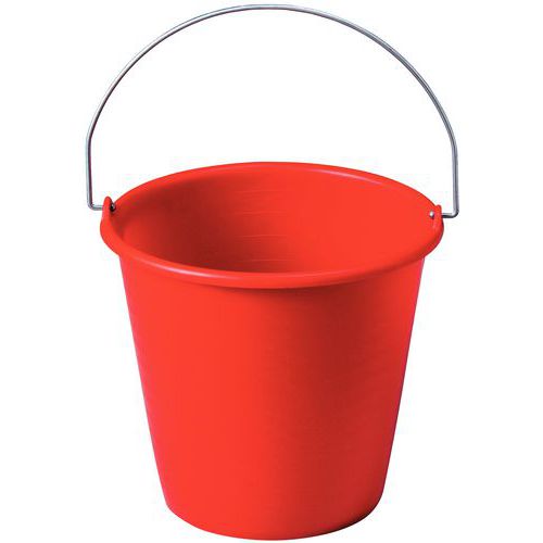 Plastov kbelk Manutan, 10 l, erven