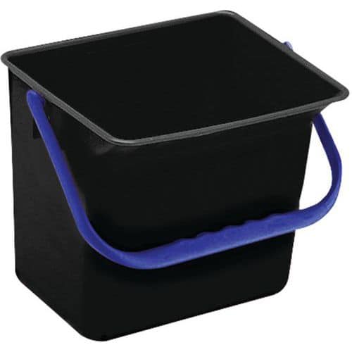 Plastov klidov kbelk Manutan, 6 l, ern/modr - Kliknutm na obrzek zavete