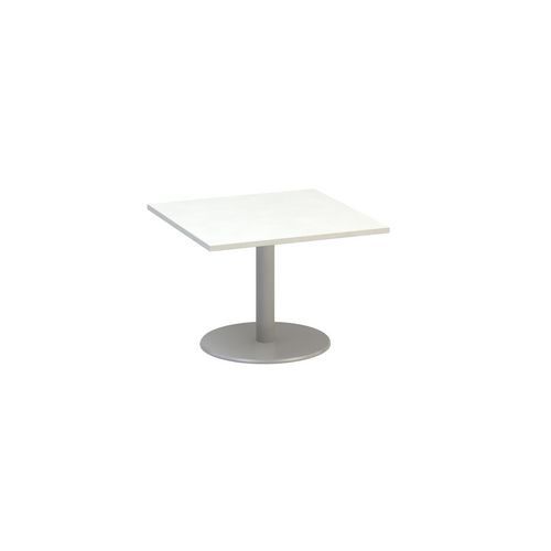 Alfa Office Konferenční stůl Alfa 400 s šedým podnožím, 80 x 80 x 50,7 cm, dezén bílá