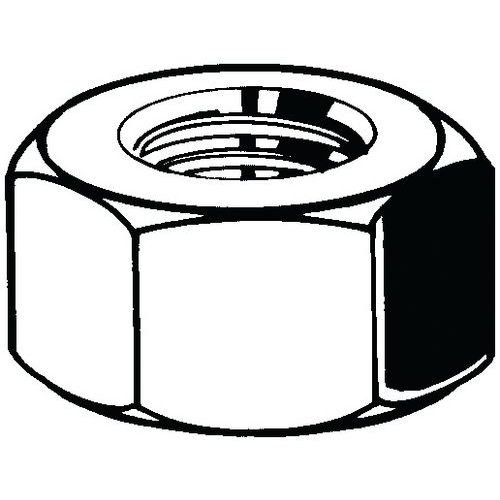 Hexagon nuts ASME B18.2.2 Ocel Prav Bez PU Grade 5 1-12G