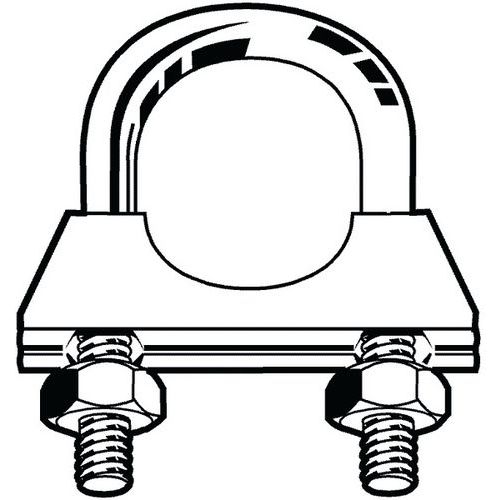 Trubkov svorka Ocel Pozinkovan 45MM