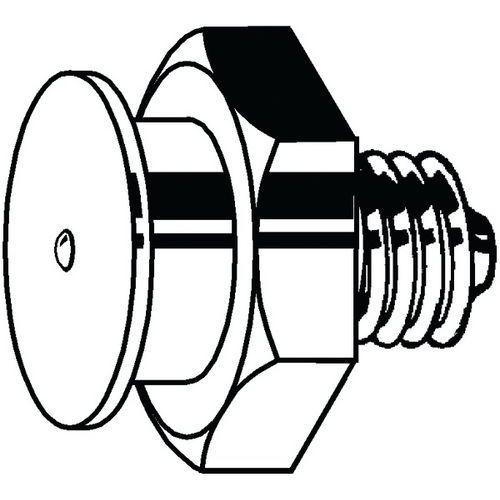 Mazac hlavice s knoflkovou hlavou M/MF DIN 3404 A Ocel Pozinko