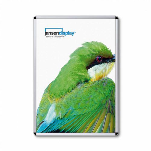 Jansen Display Rám na plakáty P32, oblé rohy, stříbrný, A0 - Prodloužená záruka na 10 let