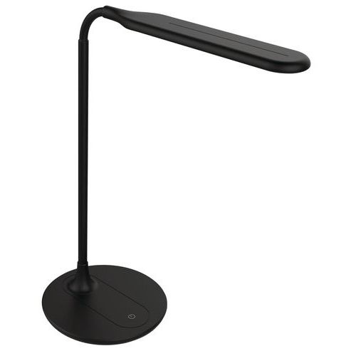 LED stolní lampa Manutan, černá