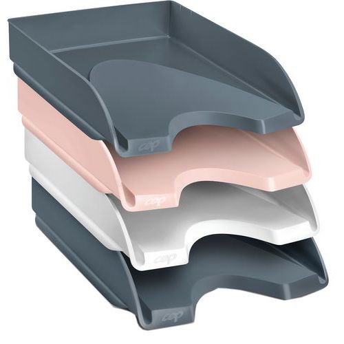 Sada 4 přihrádek na dokumenty Minéral, různé barvy - CEP