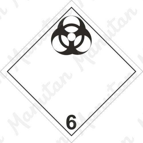 Výstražné ADR tabulky - Infekční látka biologické riziko č. 6.2A