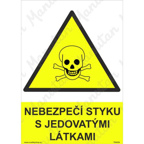 Nebezpe styku s jedovatmi ltkami, plast 210 x 297 x 0,5 mm A