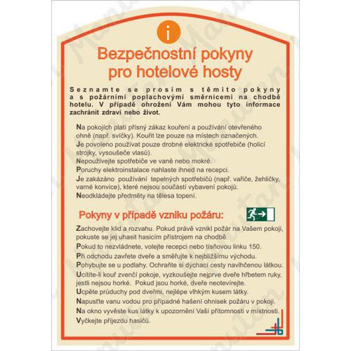 Pro hotelov hosty, plast 210 x 297 x 0,5 mm A4