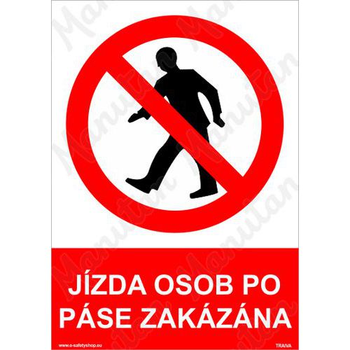 Jzda osob po pse zakzna, samolepka 148 x 210 x 0,1 mm A5