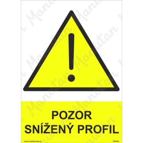 Pozor snen profil, plast 148 x 210 x 0,5 mm A5