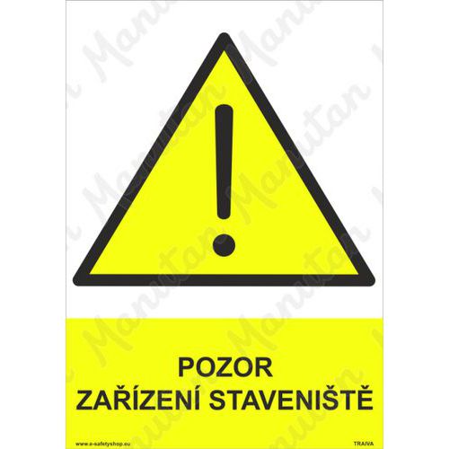 Pozor zazen stavenit, plast 148 x 210 x 0,5 mm A5