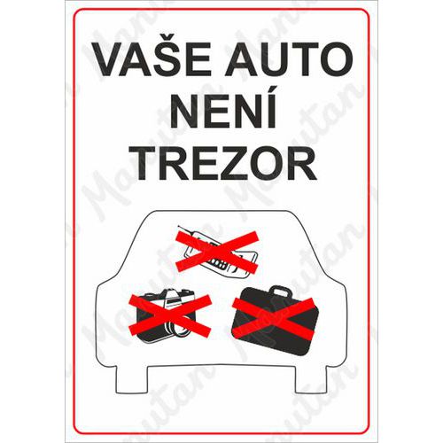 Vae auto nen trezor, plast 210 x 297 x 2 mm A4