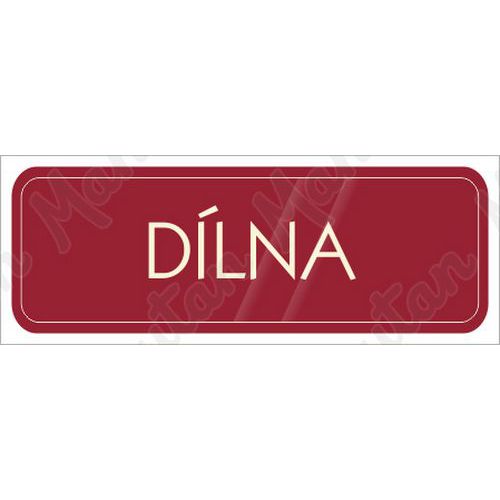 Dlna, samolepka 200 x 70 x 0,1 mm, zelen