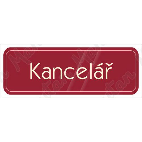 Kancel, samolepka 200 x 70 x 0,1 mm, modr