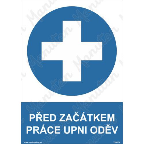 Ped zatkem prce upni odv, plast 210 x 297 x 0,5 mm A4