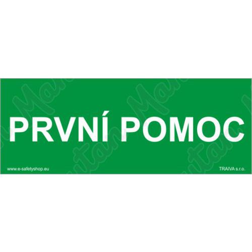 Prvn pomoc, samolepka 210 x 80 x 0,1 mm