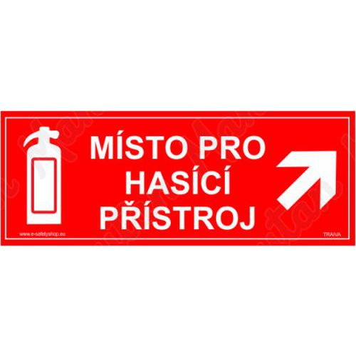 Msto pro hasic pstroj, plast 210 x 80 x 0,5 mm