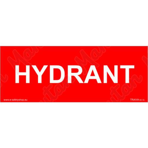 Hydrant, samolepka 150 x 50 x 0,1 mm