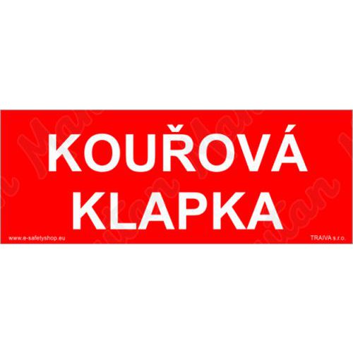 Kouov klapka, plast 150 x 50 x 0,5 mm