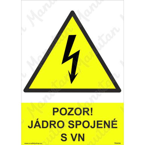 Pozor jdro spojen s VN, plast 210 x 297 x 0,5 mm A4