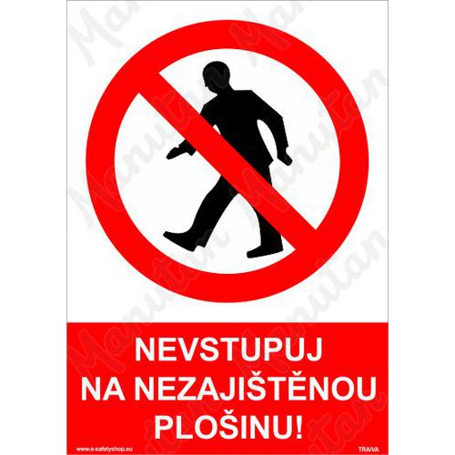 Nevstupuj na nezajitnou ploinu, plast 210 x 297 x 0,5 mm A4