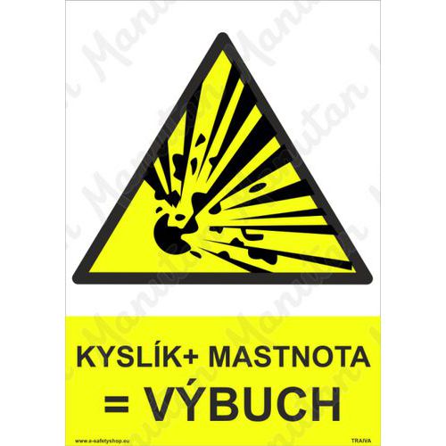 Kyslk + mastnota = vbuch, plast 297 x 420 x 2 mm A3